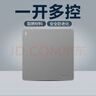 公牛（BULL） 开关插座86型暗装墙壁插座五孔插座网线网络大面板G12系列星空灰 一开多控 实拍图