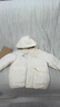 优衣库童装男童女童高性能复合连帽外套/保暖厚衣服473309 01 乳白色 120 实拍图