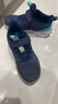 特步（XTEP）儿童童鞋男女童中大童户外魔术贴搭带棉鞋 深邃蓝/海湾蓝 38码 实拍图