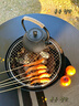 原始人围炉煮茶烧烤炉家用室内烤火炉套装户外烧烤桌取暖盆木炭烧烤架 特大号【全套煎烤套餐+收纳包】 实拍图