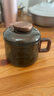 全度高硼硅耐高温办公杯茶杯烟灰色杯子简约带过滤茶水分离玻璃杯迷你 祥云墩墩杯烟灰色200ml1只 实拍图