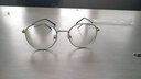 卡苏比近视眼镜男大框复古眼镜框架女配镜有度数防蓝光平光眼睛多边形 金黑 配 1.61非球面镜片 适配0-600度 实拍图