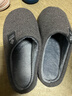 洁丽雅棉拖鞋女秋冬季室内家居防滑保暖拖鞋厚底毛毛女士家用男棉鞋外穿 深灰 【抗菌升级款】 42-43 (适合41-42码) 实拍图