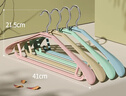 晟旎尚品 衣架无痕晾衣架子20只塑料宽肩加厚防滑晾晒不鼓包大衣挂架撑4色 实拍图
