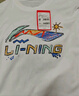 李宁短袖T恤文化衫男子LOGO字母印花圆领运动服AHSU745 实拍图