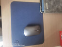 镭拓（Rantopad）G1 硬质皮革游戏防水鼠标垫  商务办公电脑鼠标垫 桌面垫 藏蓝色 实拍图