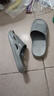 回力静音男士室内户外穿厚底防滑速干洗澡凉拖鞋HL3A23灰色40-41码 实拍图