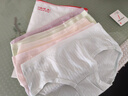 FitonTon5条装内裤女纯棉裆女士内裤抑菌中腰少女天气云朵系列 XL 实拍图