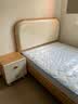 全友家居 国民家居青少年卧室套装1.2米单人软包床+床垫床头柜子家具 实拍图