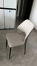 舒怡然意式轻奢餐椅网红餐厅现代简约软靠背休闲高级感椅子家用餐桌椅子 【浅灰色】优质皮革+黑腿 【加厚框架-现货速发】 实拍图