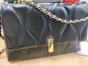 慕昂 小众设计链条包包女2022新款时尚百搭斜挎包质感单肩小方包潮流 黑色 实拍图