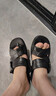 回力休闲凉鞋男款居家拖鞋户外两穿沙滩舒适透气简约HL3338黑41码 实拍图