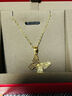 周大生黄金吊坠女足金蝴蝶首饰挂坠新年礼物送女友1.71g 实拍图