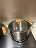 菲仕乐德国进口原装同款316不锈钢汤锅一体成型双耳蒸煮蒸锅炖锅电磁炉 316不锈钢汤锅 0cm 22cm - 316加高加厚汤锅 实拍图