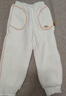 巴拉巴拉童装儿童长裤男童女童摇粒绒裤子冬装束脚休闲裤 奶白10504 110 cm 实拍图