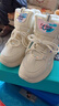 回力高帮棉鞋女加绒加厚莆田老爹鞋2024冬季大码41一43学生运动小白鞋 米色加绒升级真皮版 加绒 38 实拍图