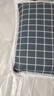 林夕一晨纯棉老粗布全荞麦壳枕头睡眠专用枕头深度颈椎枕芯护枕套荞麦皮 灰格 成人款（荞麦壳枕头）40*60 实拍图