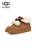 UGG秋季女士时尚舒适平底圆头蝴蝶结翻折鞋口懒人毛毛鞋 1153517 CHE | 栗色 37 实拍图