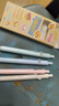 咔巴熊 兜兜笔口袋中性笔黑色0.5mm ST笔尖高颜值创意学生按动专用笔 逗趣表情包4支装 实拍图