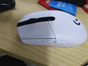 罗技（G）G304 LIGHTSPEED无线鼠标 游戏鼠标 轻质便携 绝地求生FPS鼠标英雄联盟LOL吃鸡 生日礼物 白色 实拍图