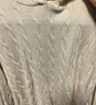 优衣库女装可机洗纽花针织连帽套头衫/25秋冬新款478871 06 铅灰色 M /160/84 实拍图