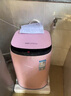 奥克斯（AUX）迷你洗衣机 全自动小型婴儿儿童宝宝内衣波轮洗衣机 带甩干烘干洗脱一体 【国补】6KG洗脱容量粉色【母婴专用】 实拍图