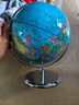 北斗20cm金属支架插电灯光双子地球仪六一儿童教师节礼物男女孩生日礼品夜灯开学放大镜摆件G2092WZ 实拍图