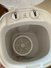 小鸭4.5公斤小型半自动单桶迷你洗衣机 婴儿宝宝内衣内裤洗衣机小型  家用宿舍小洗衣机 黑色 WPS4568L 实拍图