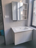 九牧（JOMOO）浴室柜 陶瓷一体盆抗菌洗脸盆柜组合冷灰80cm A2741-14LD-5 实拍图