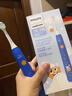 飞利浦（PHILIPS）儿童声波震动电动牙刷 男孩/女孩生日礼物 适用儿童青少年12岁以上 2种模式温和清洁 新款儿童小飞刷HX5232蓝色 实拍图
