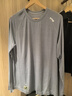 悠途（UTO）美利奴羊毛速干衣男运动长袖t恤户外跑步登山徒步 薄雾灰 2XL 实拍图