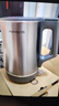 九阳（Joyoung）烧水壶热水壶电水壶1.7L 双层隔热304不锈钢一体无缝 0胶水开水壶K17FD-W160 实拍图