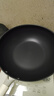 三禾微纳无涂层不粘炒锅不锈钢炒菜锅无油烟含钛锅具32cm雾月白配钢铲 实拍图