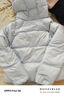 森马（Semir）羽绒服女90绒子短款轻暖三防可爱花苞帽2025冬新款立体防风外套 【正肩显瘦廓形】粉蓝80081 S 实拍图