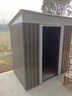 勤创园户外储物房花园工具房阳台杂物间庭院活动简易房可移动收纳小屋 斜顶A款灰色（自安装） 实拍图