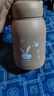 【京东物流送货上门】萌萌兔卡通水杯女牛奶玻璃杯创意便携杯子 咖色萌萌兔 330ml 1只 实拍图