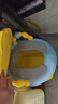 海豚星儿童马桶坐便器男小孩女宝宝婴幼儿专用训练厕所家用大便桶尿盆凳 普通款黄色PU垫  不冰PP +刷 实拍图