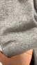 优衣库女装羊绒圆领针织短开衫/25秋冬新款479672 03 灰色 L /160/88A 实拍图