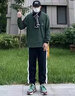 赛风运动长裤排扣篮球裤男全开扣纽扣宽松潮束脚卫裤训练长裤排扣裤子 黑色 XL(建议125-140斤） 实拍图