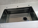 奈田（NTNO）厨房水槽洗菜盆一体盆大单槽纳米304不锈钢阶梯洗碗槽手工洗菜池 68*46-抽拉龙头 实拍图