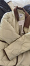森马（Semir）羽绒服女中长款轻薄拼接灯芯绒翻领2024冬季三防外套109724113004 实拍图