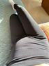 十月结晶打底裤冬季加厚孕妇裤外穿瑜伽鲨鱼裤无缝托腹无痕裤 黑色L码 实拍图
