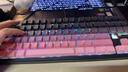 狼蛛（AULA）F87ProV2客制化无线机械键盘电竞游戏专用  蓝牙/2.4G/有线三模连接全键热插拔gasket结构办公键盘 F87ProV2大宗师版【海棠轴】黑莓粉侧刻 实拍图