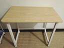 舒客艺家 电脑桌台式小户型小桌子家用学习桌写字办公书桌电竞长条桌子 木纹白架单桌80*50*74 加固电脑桌 实拍图
