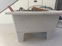 石英石洗衣池一体台盆阳台户外洗手池家用庭院室外洗菜盆农村水槽 灰色拖把池长60宽40高40CM 实拍图