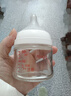 贝亲【新生儿第一个奶瓶】玻璃奶瓶宽口径奶瓶80ml SS号奶嘴 0月+ 实拍图