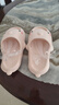 明星同款 高颜值2代萌鲨鱼厚底增高拖鞋防滑户外多巴胺拖鞋女士 粉色 38-39 实拍图