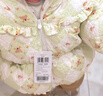巴拉巴拉婴儿花版羽绒服女童冬季短款外套保暖甜美时尚萌208424107010 实拍图