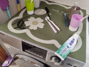 乐兰迪滚筒洗衣机盖垫冰箱盖垫防晒遮阳防水垫60*60cm 花好时 L1022 实拍图