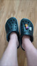 卡骆驰洞洞鞋贝雅卡骆班轻便耐磨一脚蹬休闲鞋|205089 黑色/白色-066 43 (270mm) 实拍图